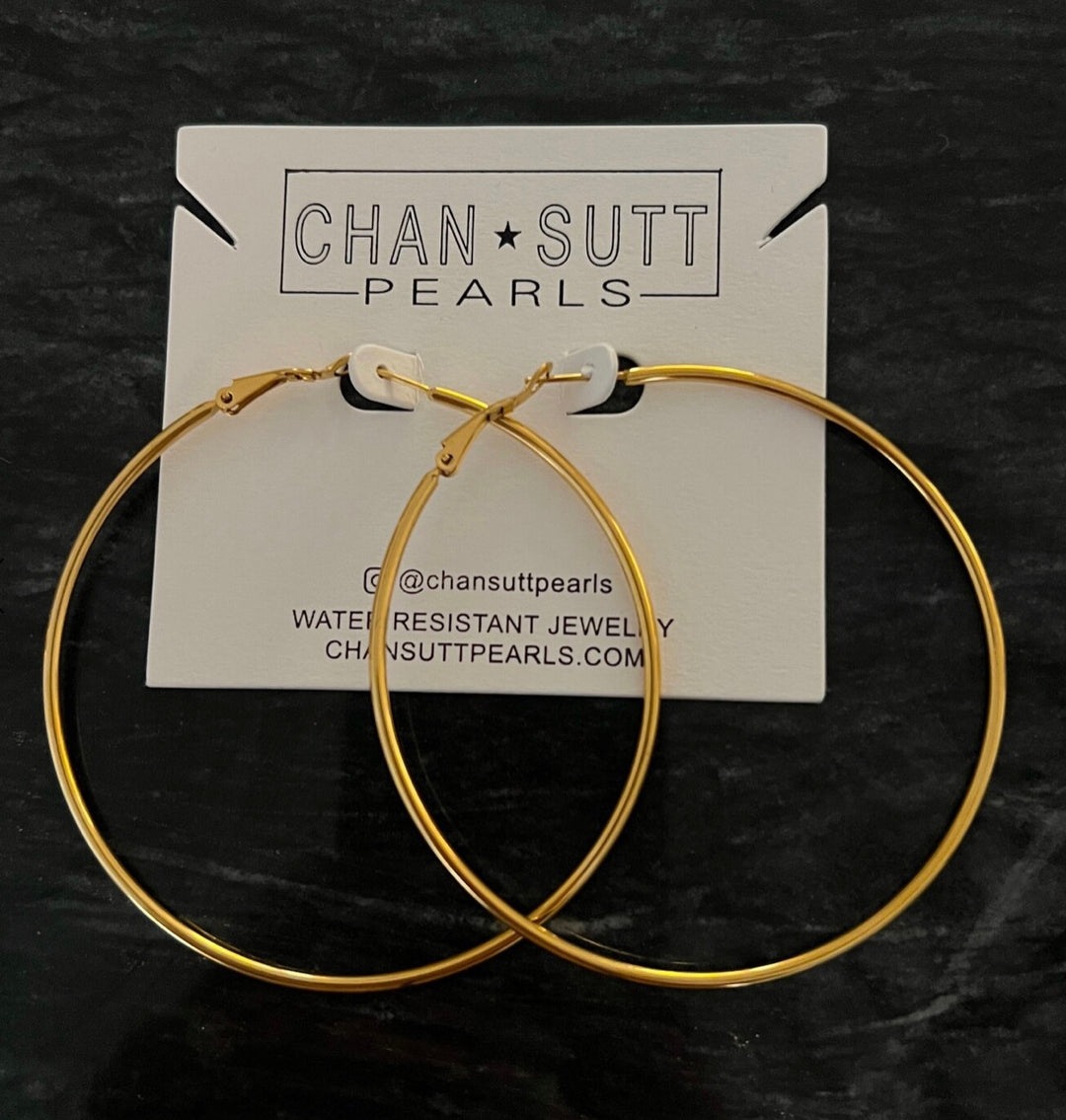 XL GOLD HOOPS