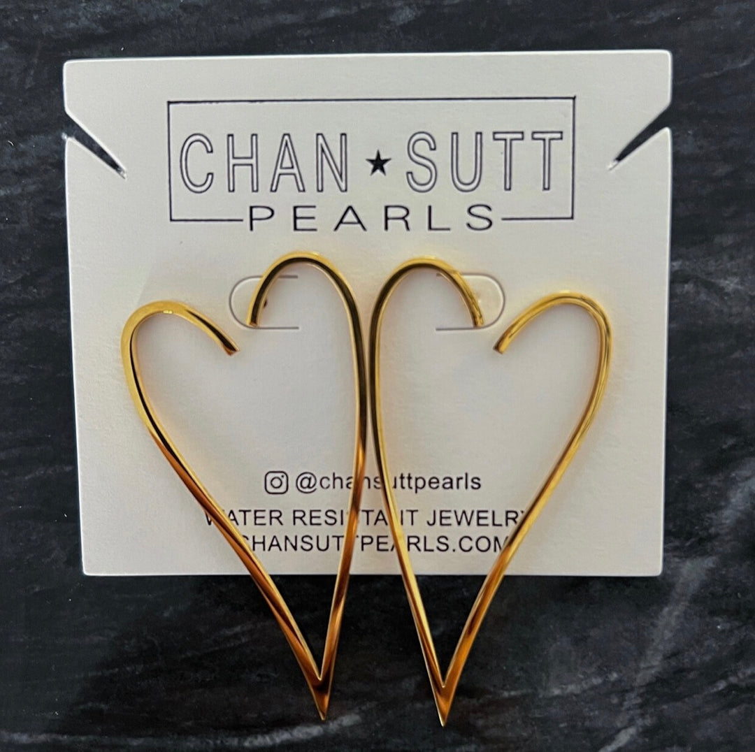 LARGE HEART EARRINGS