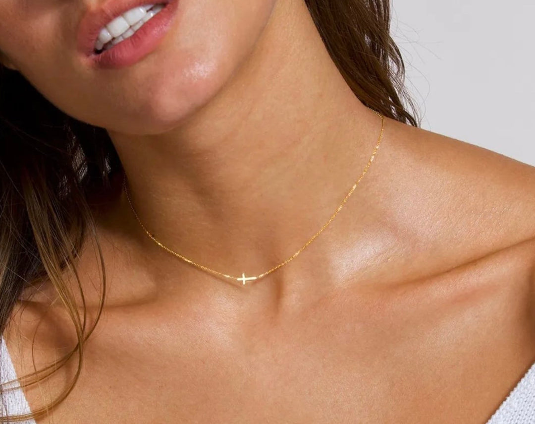 DAINTY CROSS NECKLACE