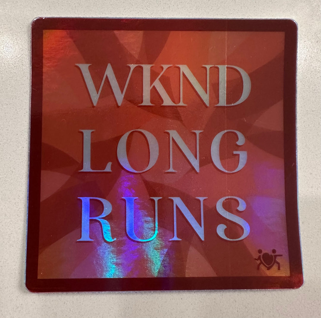 Holographic Stickers-Weekend Long Runs