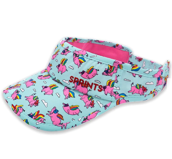 Sprints Flying Pigs Running Visor