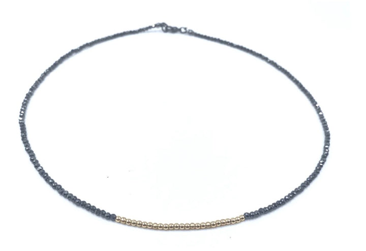 Erin gray karma gold filled + pyrite layering necklace