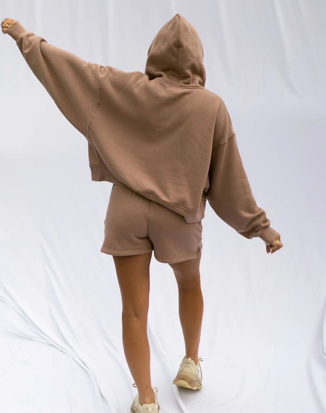Tribe Kelley Butter Sweats Zip Up Hoodie Mocha