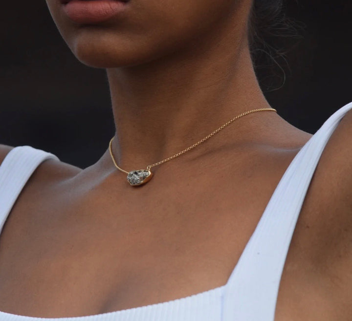 The Crystal Boutique Pyrite Choker