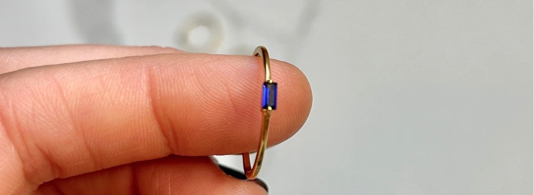 The Crystal Boutique Sapphire Stacking Ring