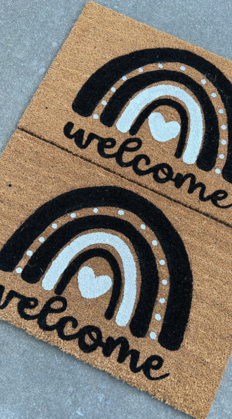 Miss Molly Designs - Outdoor Welcome Mat 'Welcome Rainbow'