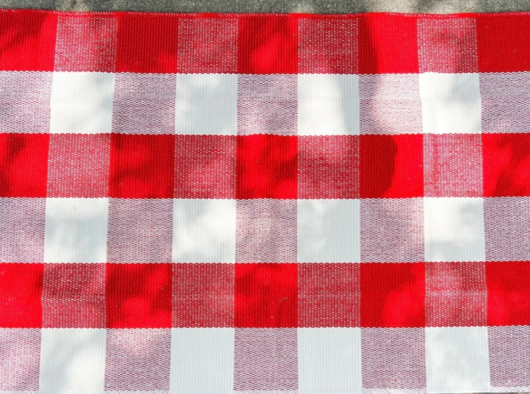 Miss Molly Design - Red Check Layering Rug